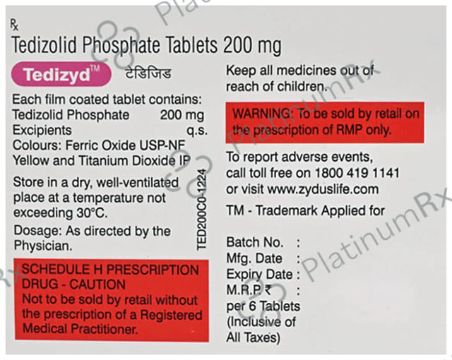 Tedizyd 200mg Tablet 6s