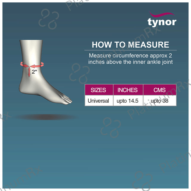 Tynor D 40 Air Ankle Splint Universal Grey