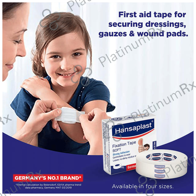 Hansaplast Soft Fixation Tape 1 X (5cm x 9.14m)