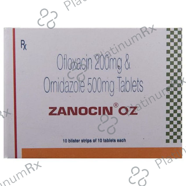 Zanocin OZ 200/500mg Tablet 10s