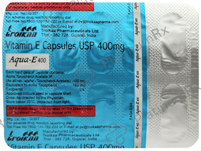 Aqua E 400mg Capsule 10s