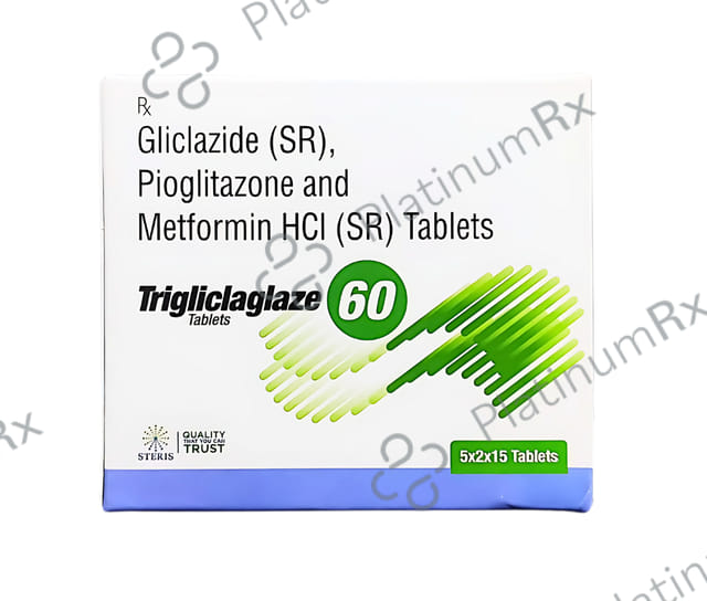 Trigliclaglaze 60/15/500mg Tablet SR 15s