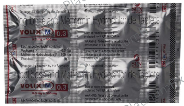 Volix M 0.3/500mg Tablet 10s