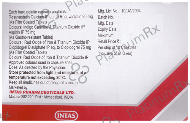 Preva Gold 20/75mg Capsule 10s