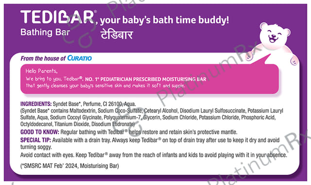 Curatio Tedibar Bathing Bar 100gm