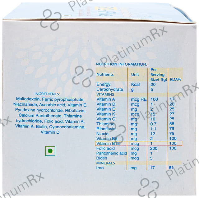 Pristine Balance Metanutrition B12 Plus Sachet (5gm Each)