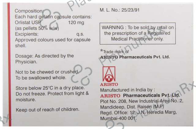 O Stat 120mg Capsule 10s