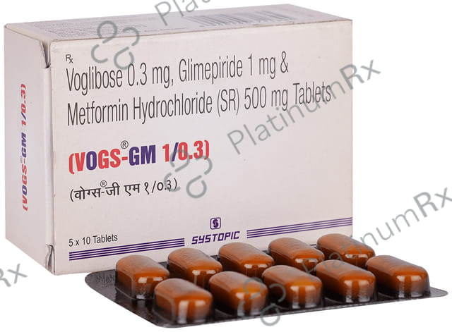 Vogs GM 1/500/0.3mg Tablet 10s