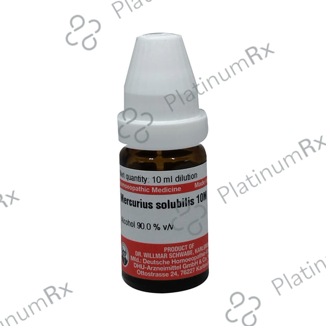 Dr Willmar Schwabe Germany Mercurius Solubilis Dilution 10M