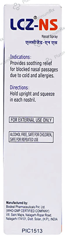 LCZ NS Nasal 0.65% Spray 20ml