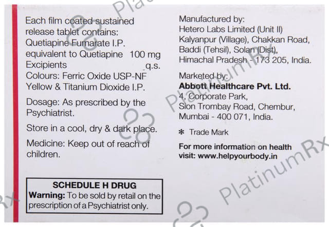 Adequet 100mg Tablet SR 10s