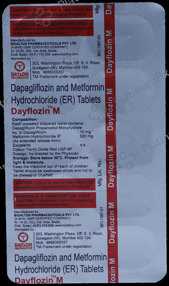 Dayflozin M Tablet ER