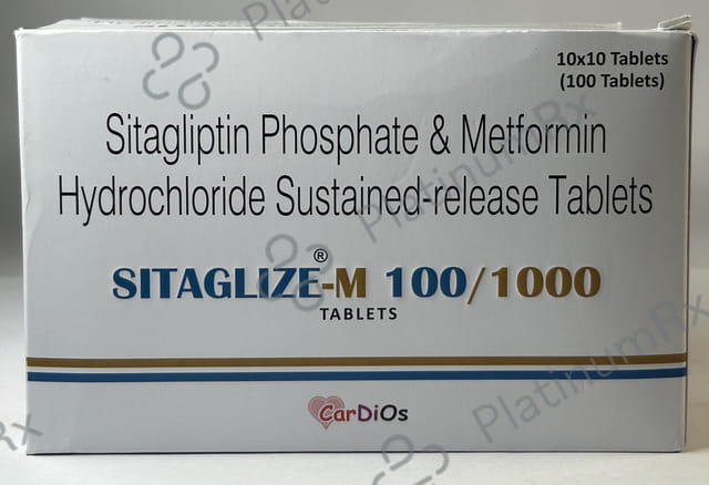 Sitaglize M 100/1000mg Tablet SR 10s