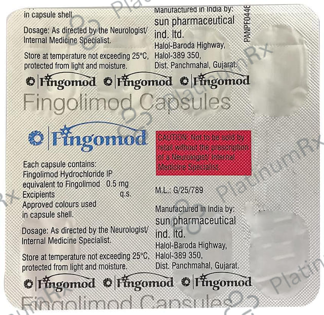 Fingomod 0.5mg Capsule 7s