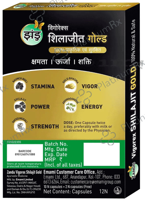 Zandu Vigorex Shilajit Gold Capsule
