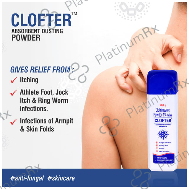 Clofter Anti Fungal & Itching Dusting Powder