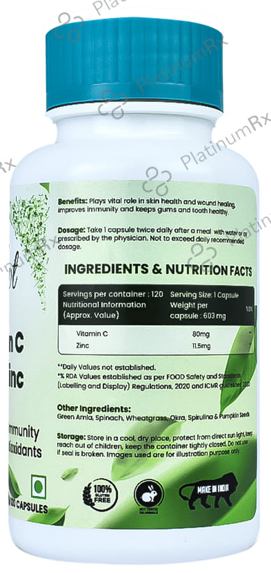 Sprowt Vitamin C + Zinc Capsule