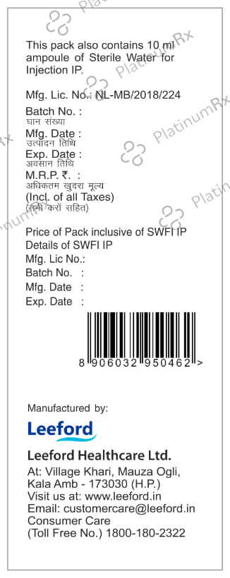 Cefaprex S 1000/500mg Injection 20ml
