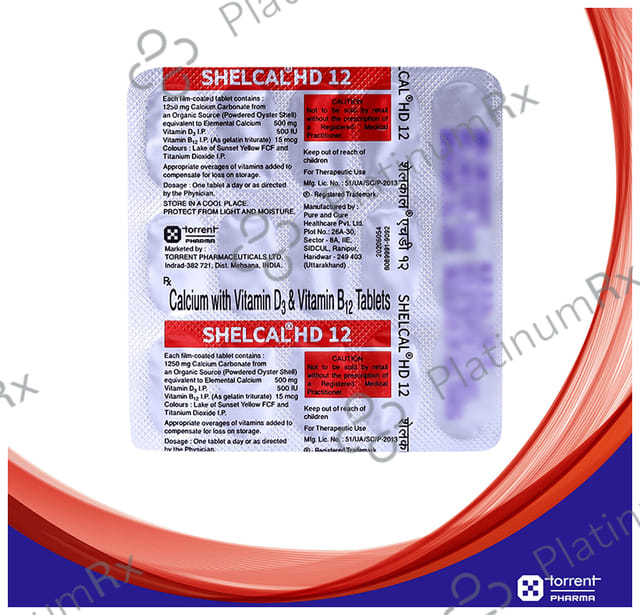 Shelcal HD 12 Tablet 15s