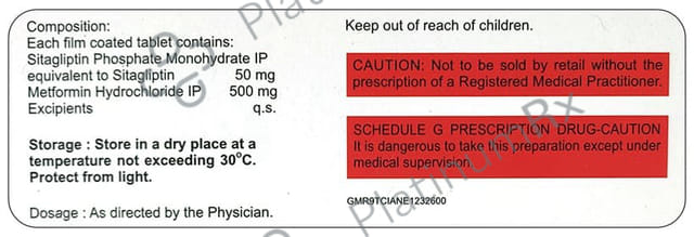 Sitaday M 50/500mg Tablet 15s