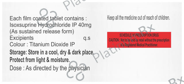 Isofib 40mg Tablet SR 10s