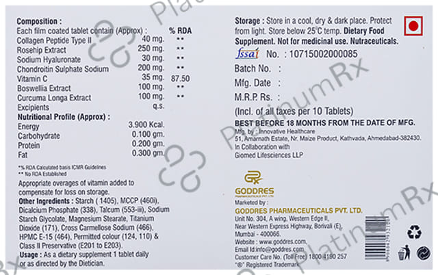 Tendostrong OA Tablet 10s