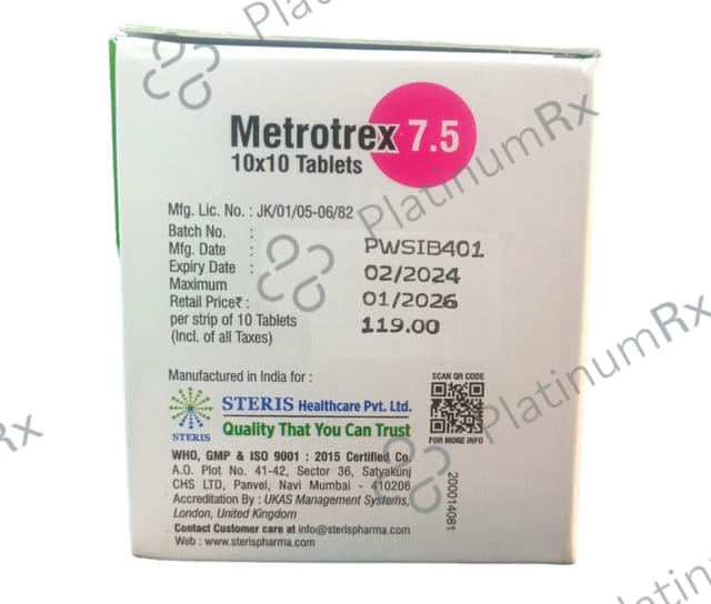 Metrotrex 7.5mg Tablet 10s