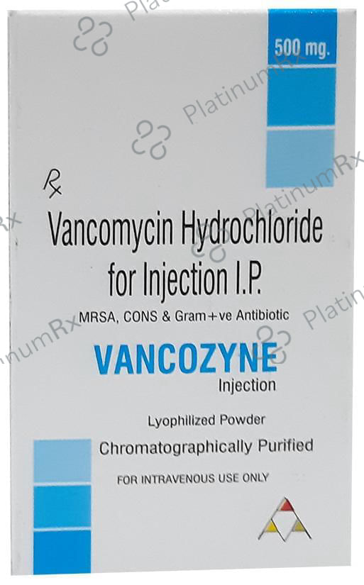 Vancozyne 500mg Injection 1s