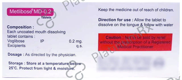 Metlibose 0.2mg Tablet MD 10s