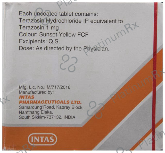 Terapress 1mg Tablet 7s