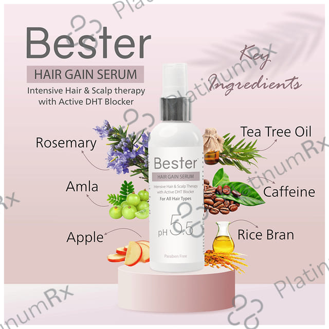 Bester PH 5.5 Hair Gain Serum (100ml Each) 1 Bottle