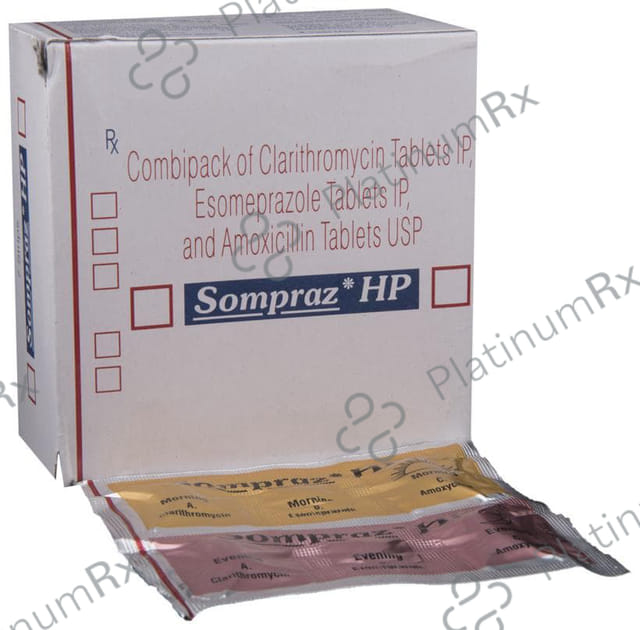 Sompraz HP Combipack 750/500/40mg Tablet Kit 1s
