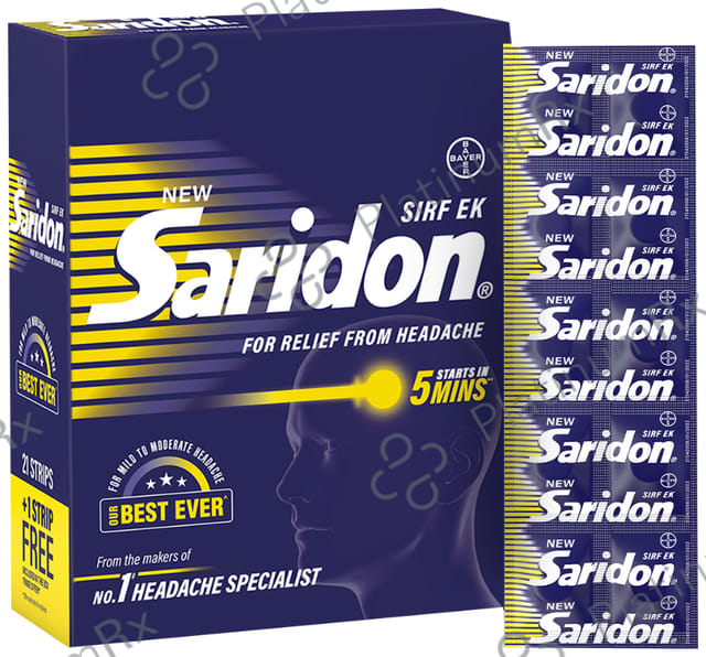 Saridon (New) 50/500mg Tablet 10s