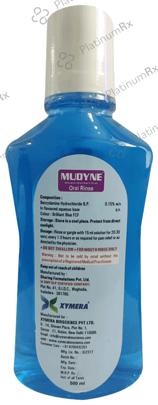 Mudyne Oral Rinse Alcohol Free