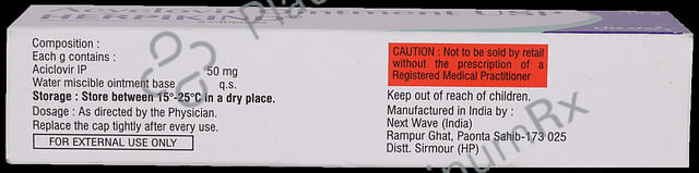 Herpikind 5% Ointment 10gm
