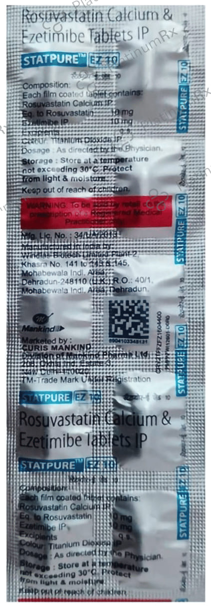 Statpure Ez 40/10mg Tablet 10s