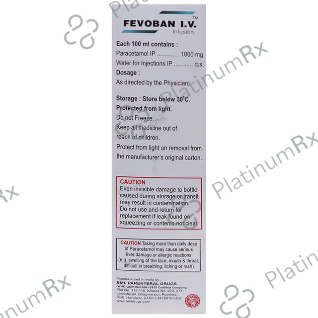 Fevoban I.V. Infusion