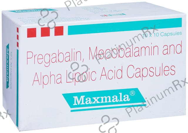 Maxmala 75/100mg/750mcg Capsule 10s
