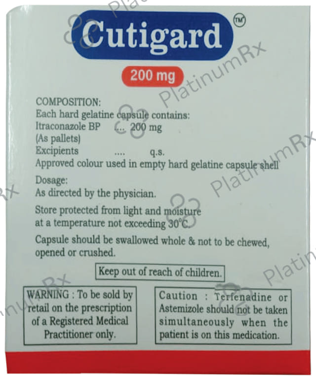 Cutigard 200mg Capsule