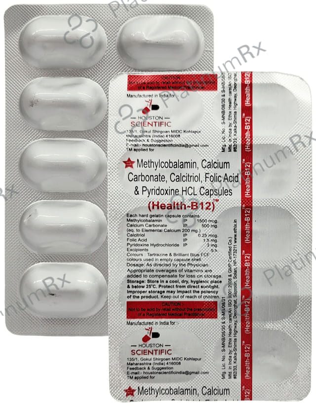 Health B12 Capsule 10s