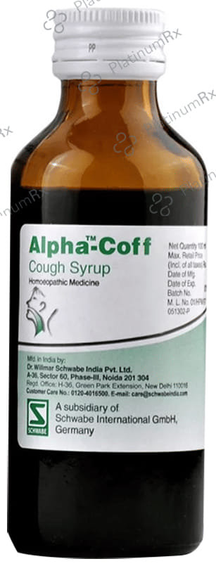 Dr Willmar Schwabe India Alpha-Coff Cough Syrup