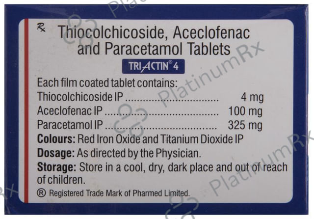 Triactin 4 100/325/4mg Tablet 10s