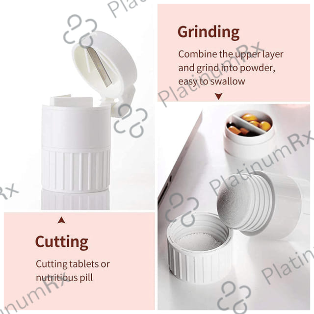 Healthcave Tablet Cutter 4 in 1 (Double Storage)