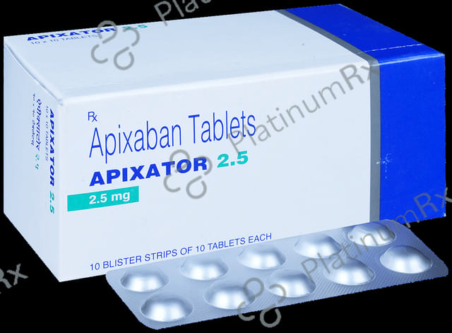 Apixator 2.5mg Tablet 10s
