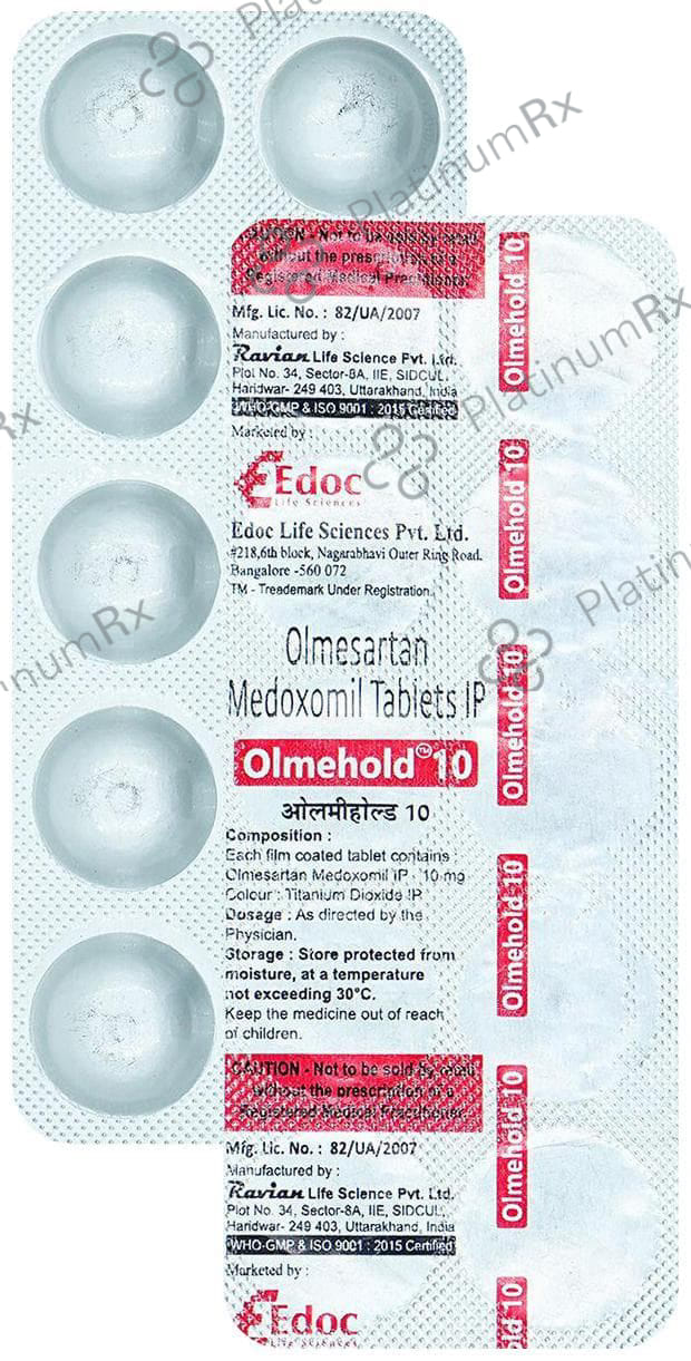 Olmehold 10mg Tablet