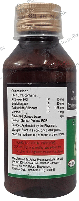 Tussiva X Expectorant 100ml