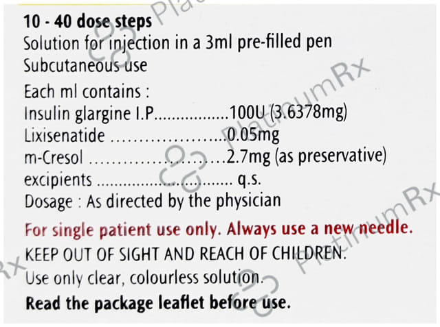 Soliqua Solostar 100IU/0.05mg Solution For Injection 1s