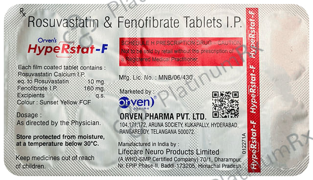 Hyperstat F 160/10mg Tablet 10s