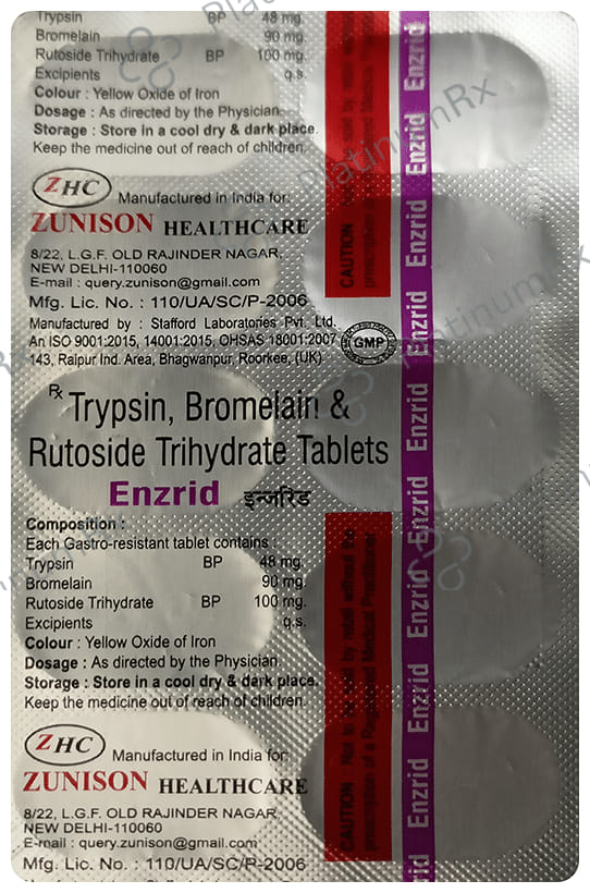 Enzrid 90mg/48mg/100mg Tablet