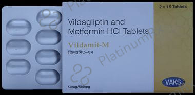 Vildamit M 500mg/50mg Tablet